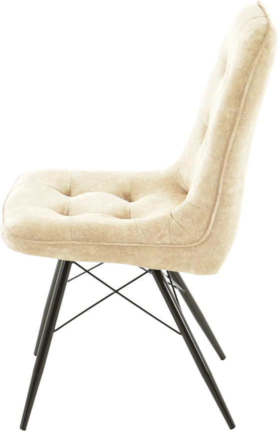 Стул Бордо, мягкий, милано 01, велюр, каркас паук черный 