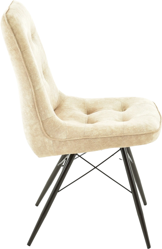 Стул Бордо, мягкий, милано 01, велюр, каркас паук черный 