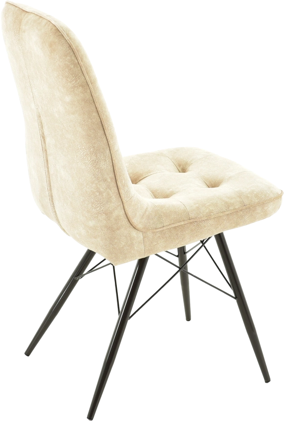 Стул Бордо, мягкий, милано 01, велюр, каркас паук черный 