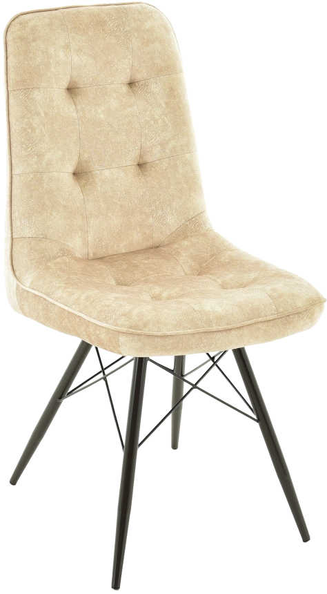 Стул Бордо, мягкий, милано 01, велюр, каркас паук черный 