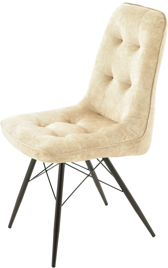 Стул Бордо, мягкий, милано 01, велюр, каркас паук черный 