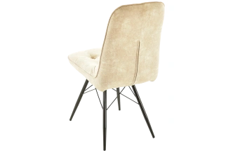 Стул Бордо, мягкий, милано 01, велюр, каркас паук черный 