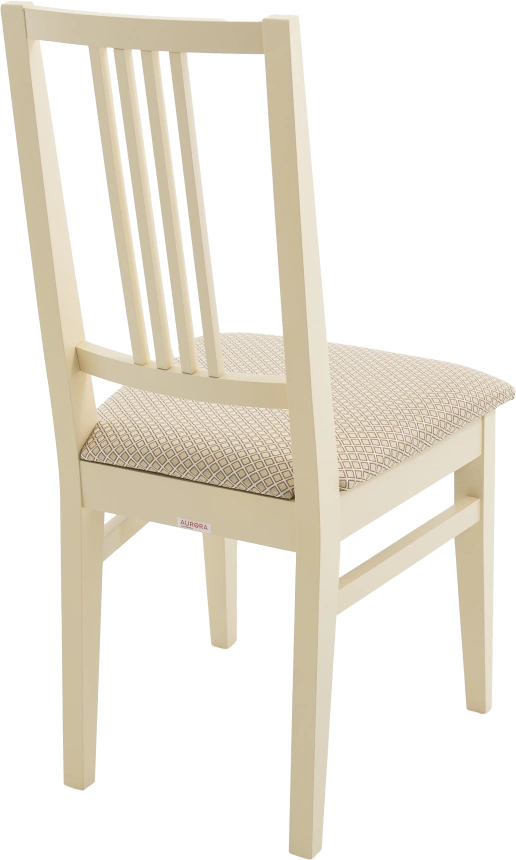 Стул Никас, деревянный, атина 160-1 жаккард, каркас слоновая кость