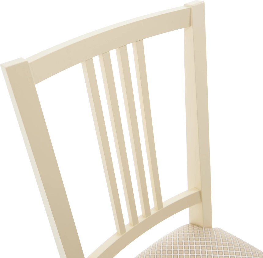 Стул Никас, деревянный, атина 160-1 жаккард, каркас слоновая кость