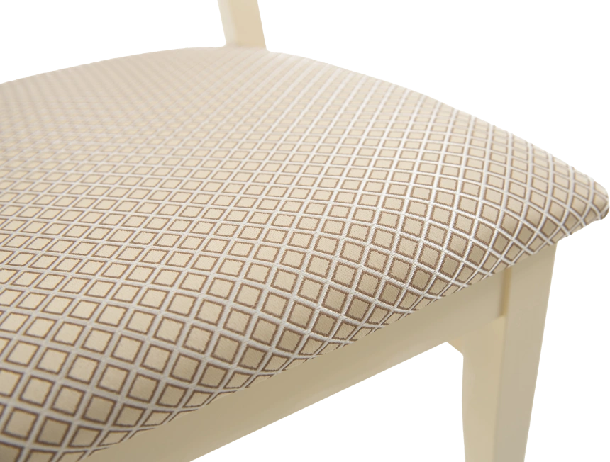 Стул Никас, деревянный, атина 160-1 жаккард, каркас слоновая кость