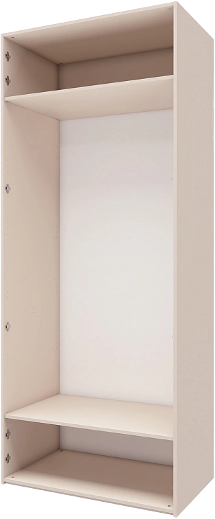 Шкаф двухдверный Лаура 1, распашной для одежды, кашемир серый