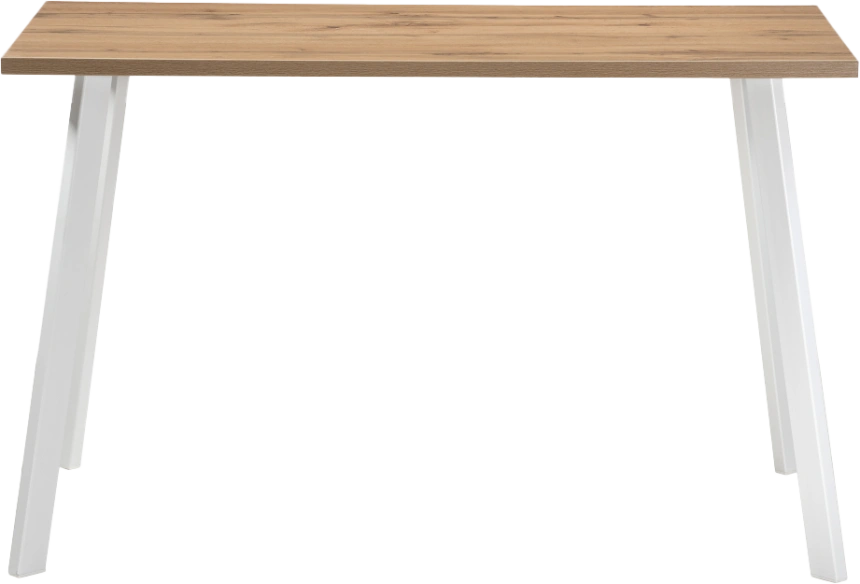 Кухонный стол Тринити Лофт, 120x80, ЛДСП, дуб вотан, каркас белый матовый