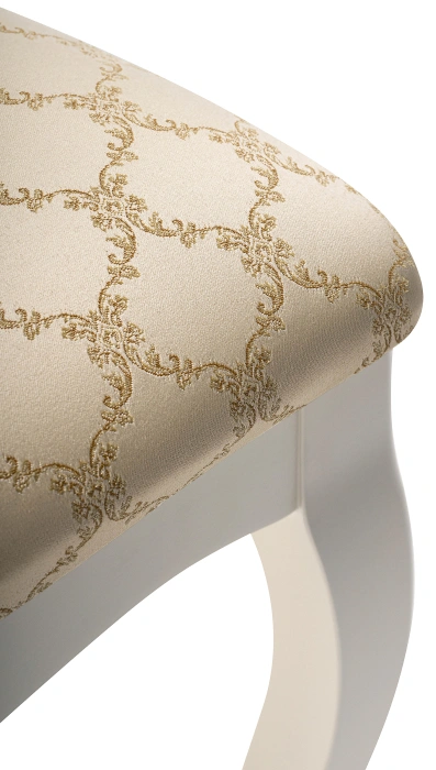 Стул Луиджи, деревянный, бежевый ромб / слоновая кость