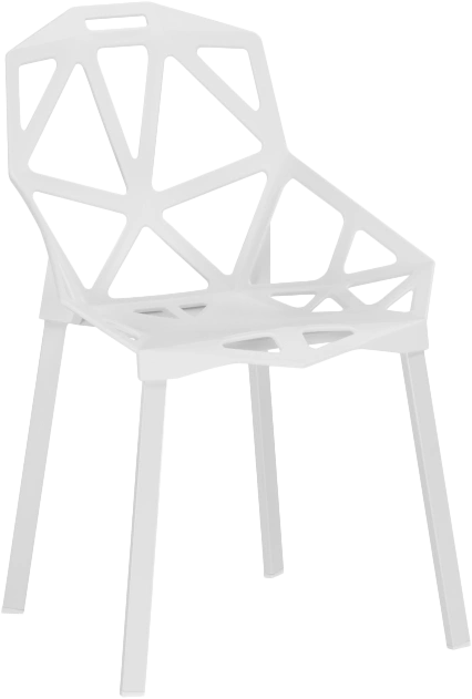 Стул One PC-015, пластиковый, белый