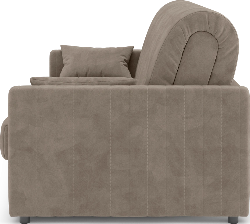 ​Диван прямой Хилтон 140, модель 139, Ultra Beige (бежевый) / венге