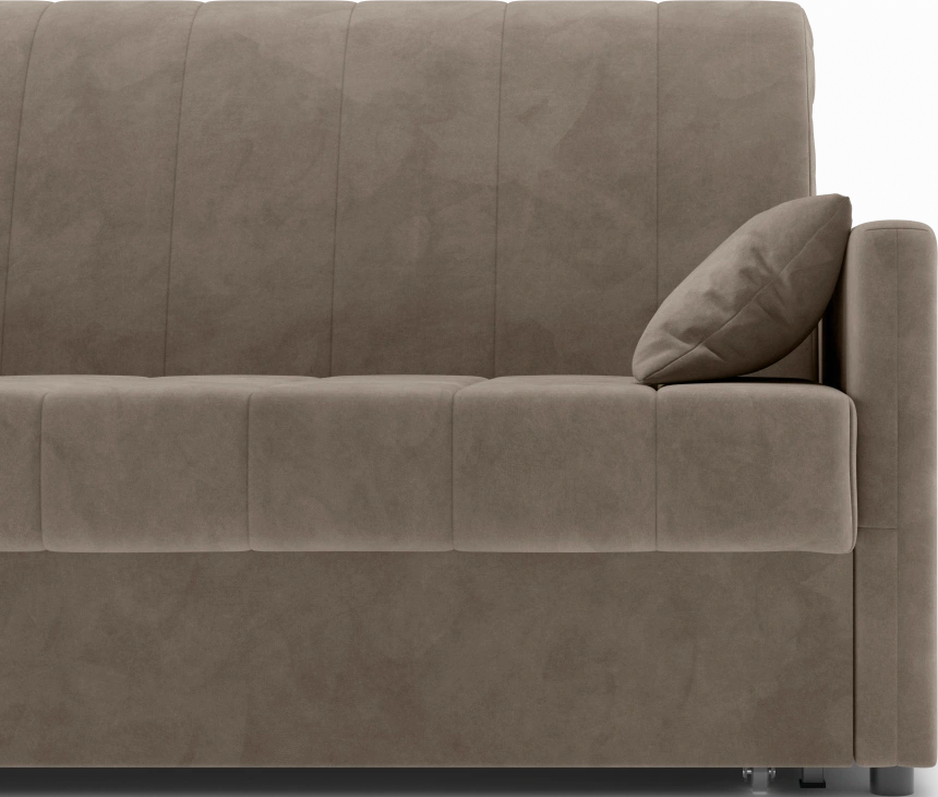 ​Диван прямой Хилтон 140, модель 139, Ultra Beige (бежевый) / венге