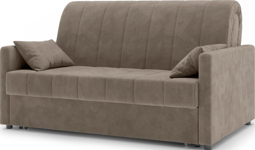 ​Диван прямой Хилтон 140, модель 139, Ultra Beige (бежевый) / венге