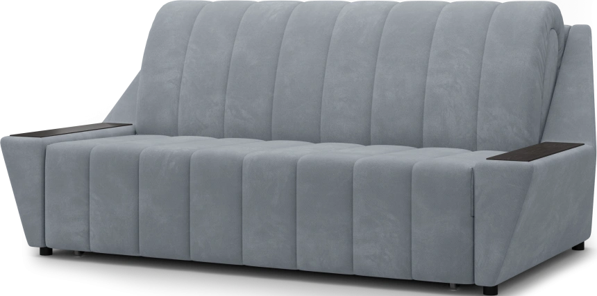 Диван прямой Канзас 160, модель 065, Maxx 900 (серый) / венге