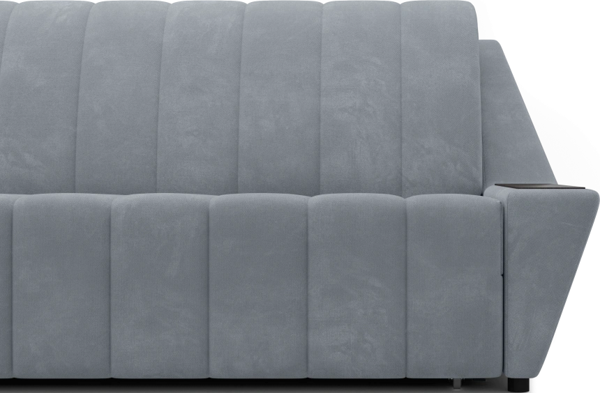 Диван прямой Канзас 160, модель 065, Maxx 900 (серый) / венге