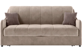 Диван прямой Дели 160, модель 032, Ultra Sand / Ultra Stone (песочный)