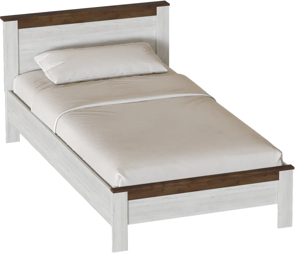 Кровать Даллас 120, полутораспальная, дуб винтерберг / таксония