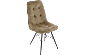 Стул Бордо, мягкий, милано 03, велюр, каркас паук черный 