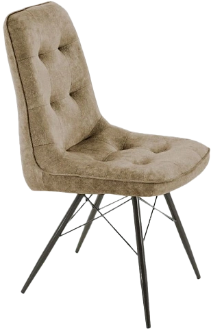 Стул Бордо, мягкий, милано 03, велюр, каркас паук черный 