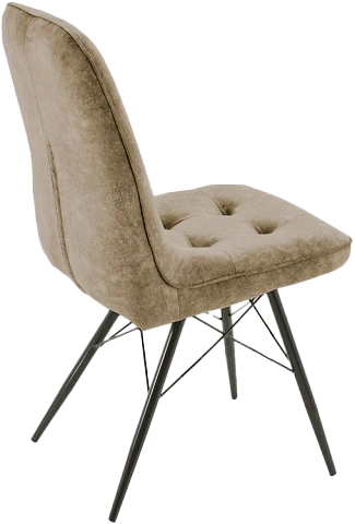 Стул Бордо, мягкий, милано 03, велюр, каркас паук черный 