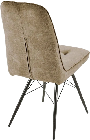 Стул Бордо, мягкий, милано 03, велюр, каркас паук черный 