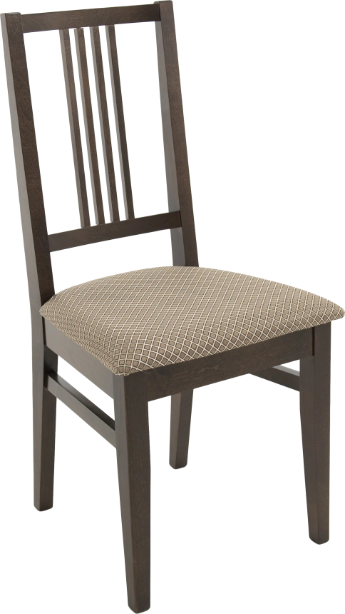 Стул Никас, деревянный, атина 37-1 жаккард, каркас орех темный