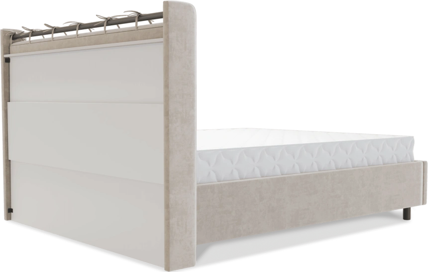 Кровать Женева 3, мягкая,двуспальная, 160x200, Ловерс 06