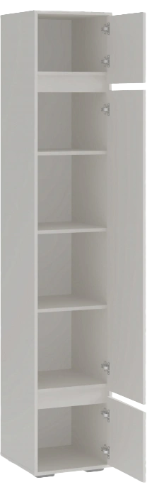 Шкаф одностворчатый Роут, распашной с полками, кашемир