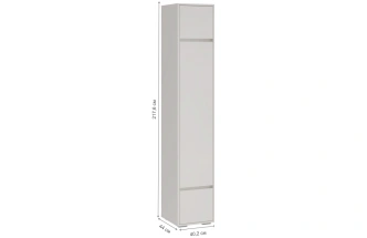 Шкаф одностворчатый Роут, распашной с полками, кашемир