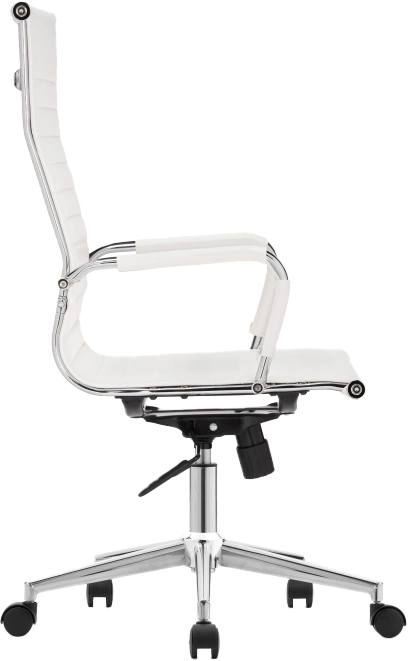 Компьютерное кресло Reus, экокожа, white / chrome