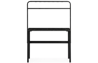 Барный стол Нари, 120х50х171, файерстоун / черный матовый