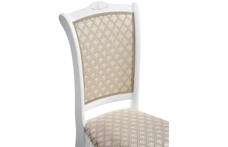 Стул Луиджи, деревянный, бежевый / белый