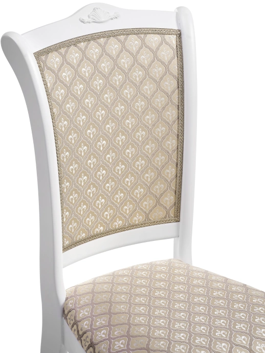 Стул Луиджи, деревянный, бежевый / белый