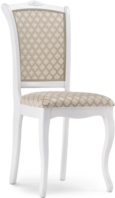 Стул Луиджи, деревянный, бежевый / белый