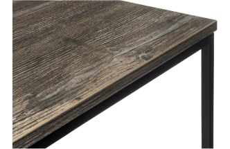 Журнальный стол Гидра 60x60x52, ЛДСП, дуб рошелье, каркас черный 