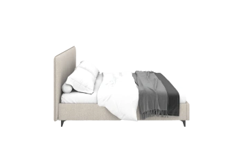 Кровать Ингрид с/м 160x200 Buckle white