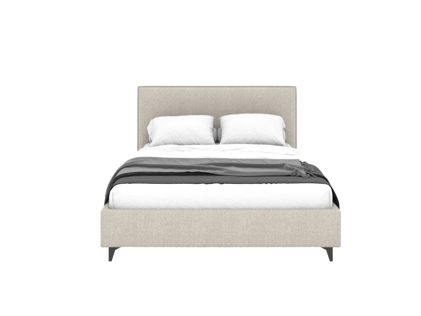 Кровать Ингрид с/м 160x200 Buckle white