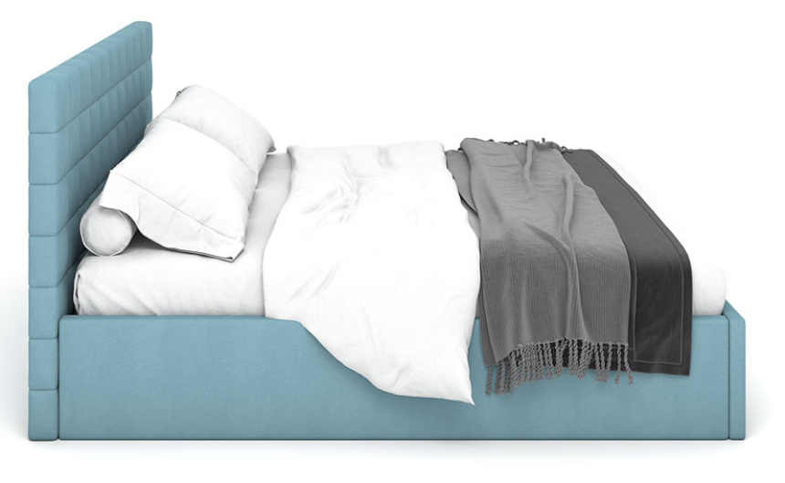 Кровать Ребекка с/м 160x200 Newtone aqua blue