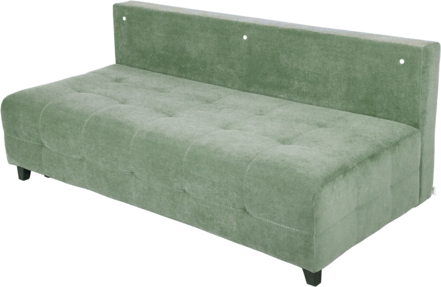 Диван прямой Бали 4 без боковин, Catania aquamarine