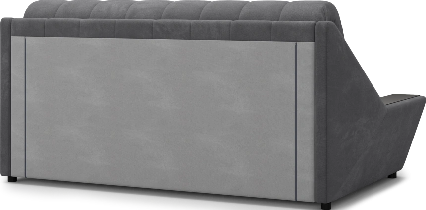 ​Диван прямой Канзас 160, модель 065, Maxx 965​ (темно-серый) / венге