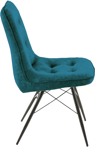 Стул Бордо, мягкий, милано 08, велюр, каркас паук черный 