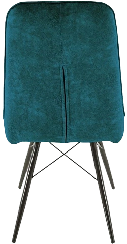 Стул Бордо, мягкий, милано 08, велюр, каркас паук черный 