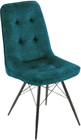 Стул Бордо, мягкий, милано 08, велюр, каркас паук черный 