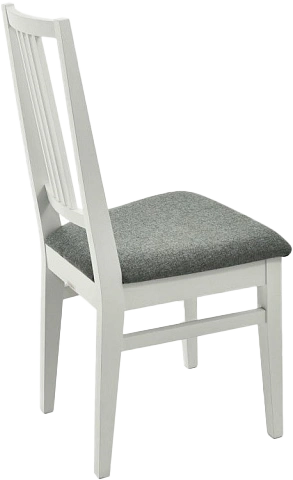 Стул Никас, деревянный, браво 28 велюр, каркас эмаль белая