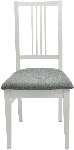 Стул Никас, деревянный, браво 28 велюр, каркас эмаль белая