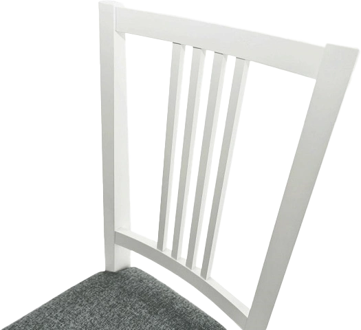 Стул Никас, деревянный, браво 28 велюр, каркас эмаль белая