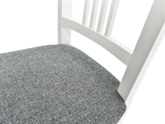 Стул Никас, деревянный, браво 28 велюр, каркас эмаль белая