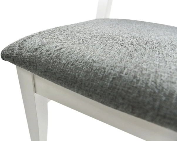 Стул Никас, деревянный, браво 28 велюр, каркас эмаль белая