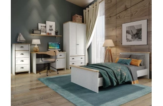 Модульная детская спальня Тифани, Дуб небраска / Белая сосна