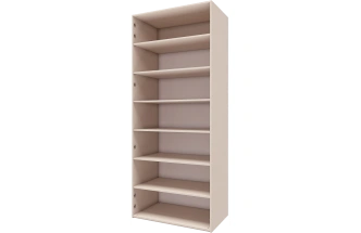 Шкаф двухдверный Лаура 5, распашной с зеркалом, кашемир серый