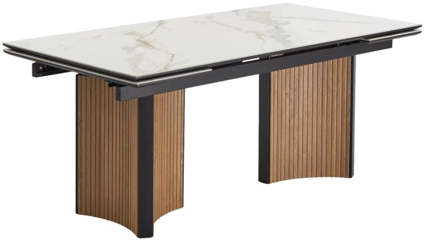 Обеденный раздвижной стол Страдивари 180, 116 BG, керамика, дуб американский